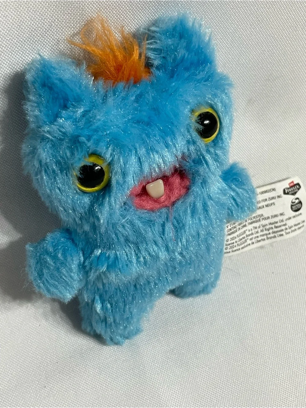blue Screech character from the Zuru Fuggler Baby Fugg Series 3 collection